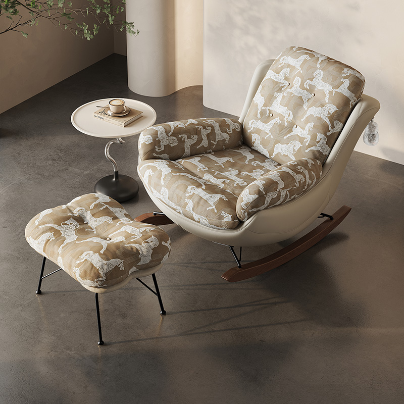 Designer patented flying pigeon rocking chair Italian style simple recliner balcony home lazy sofa