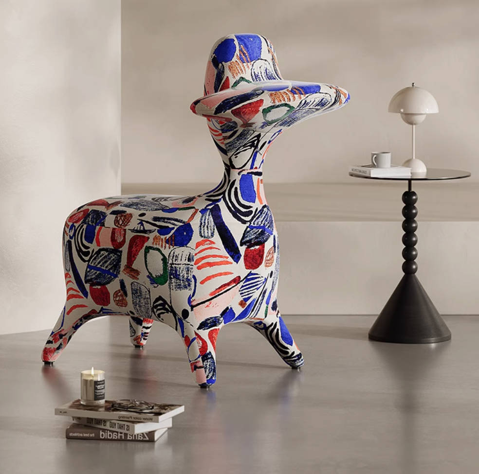 Internet celebrity Duck creative chair living room children's animal seat stool